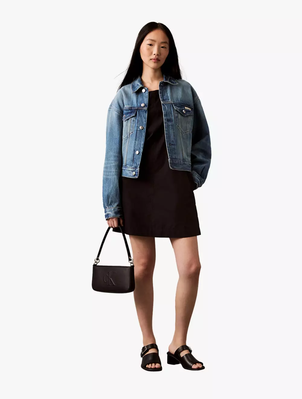 Calvin Klein - Sleeveless Cotton Poplin Mini Dress