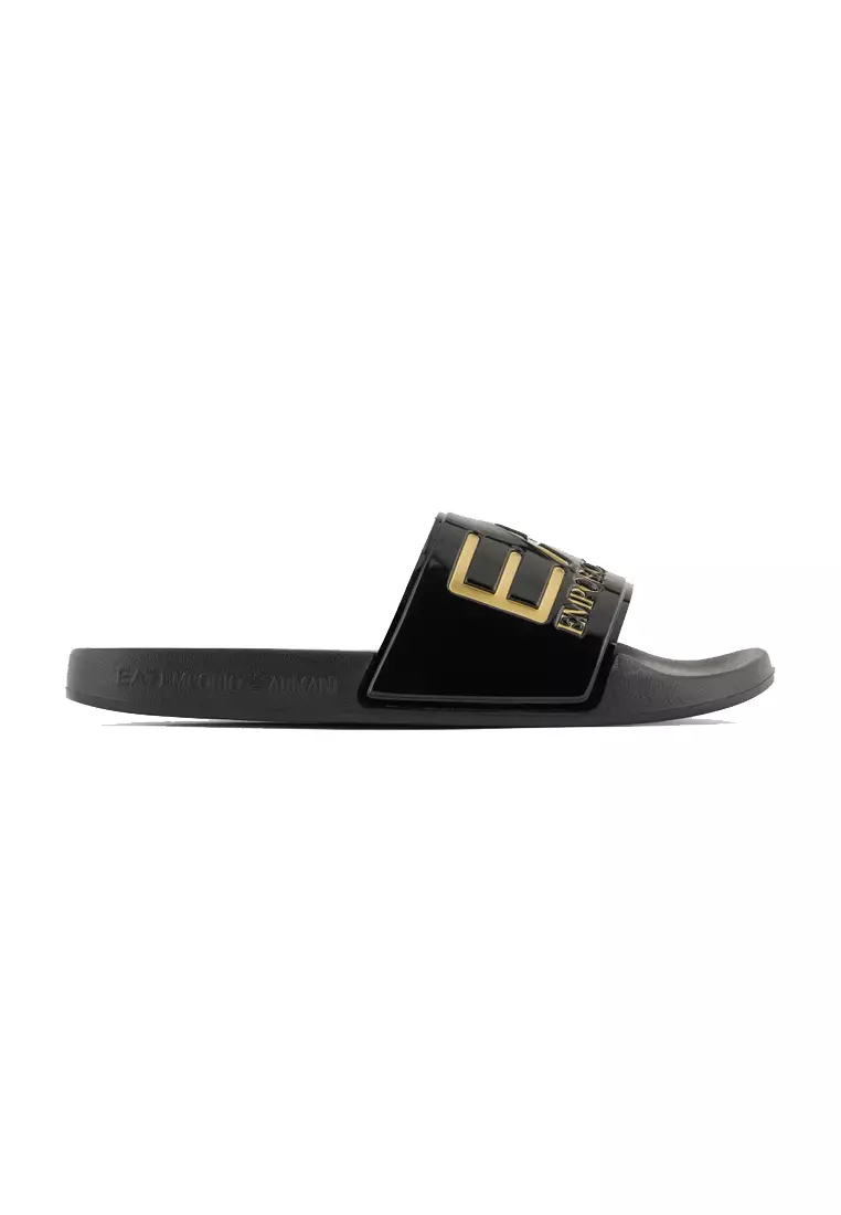 Discount on Emporio Armani  shoes - SKU: Men's Slippers In Black 7X000108 AF15118