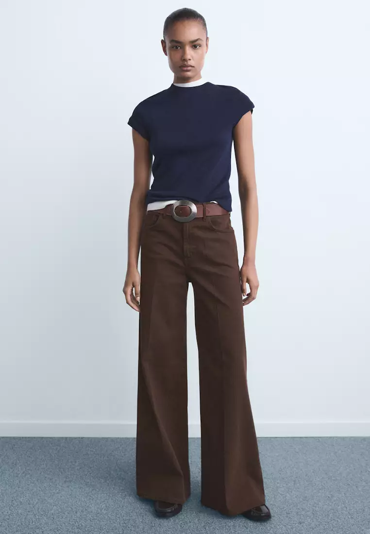 High-Waisted Wide-Leg Jeans