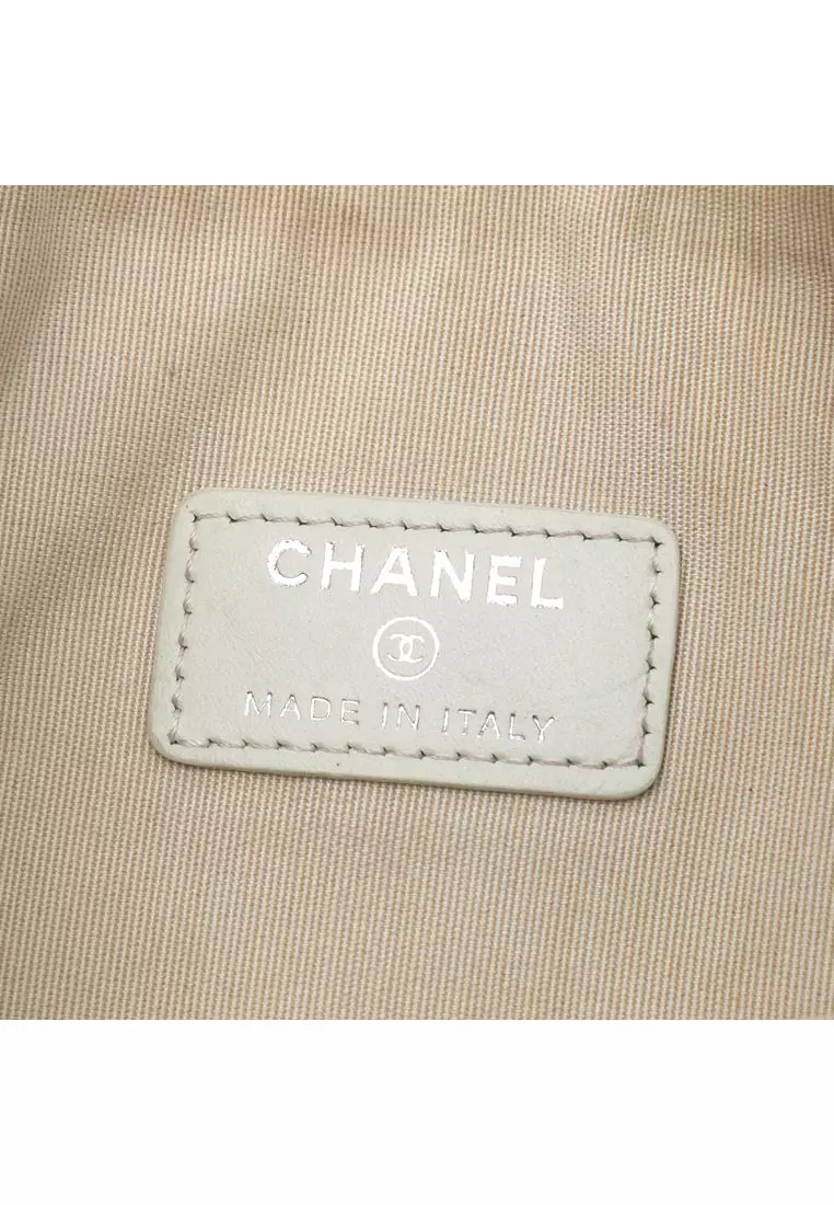 Pre-Loved Chanel Small Denim Deauville O Case Clutch