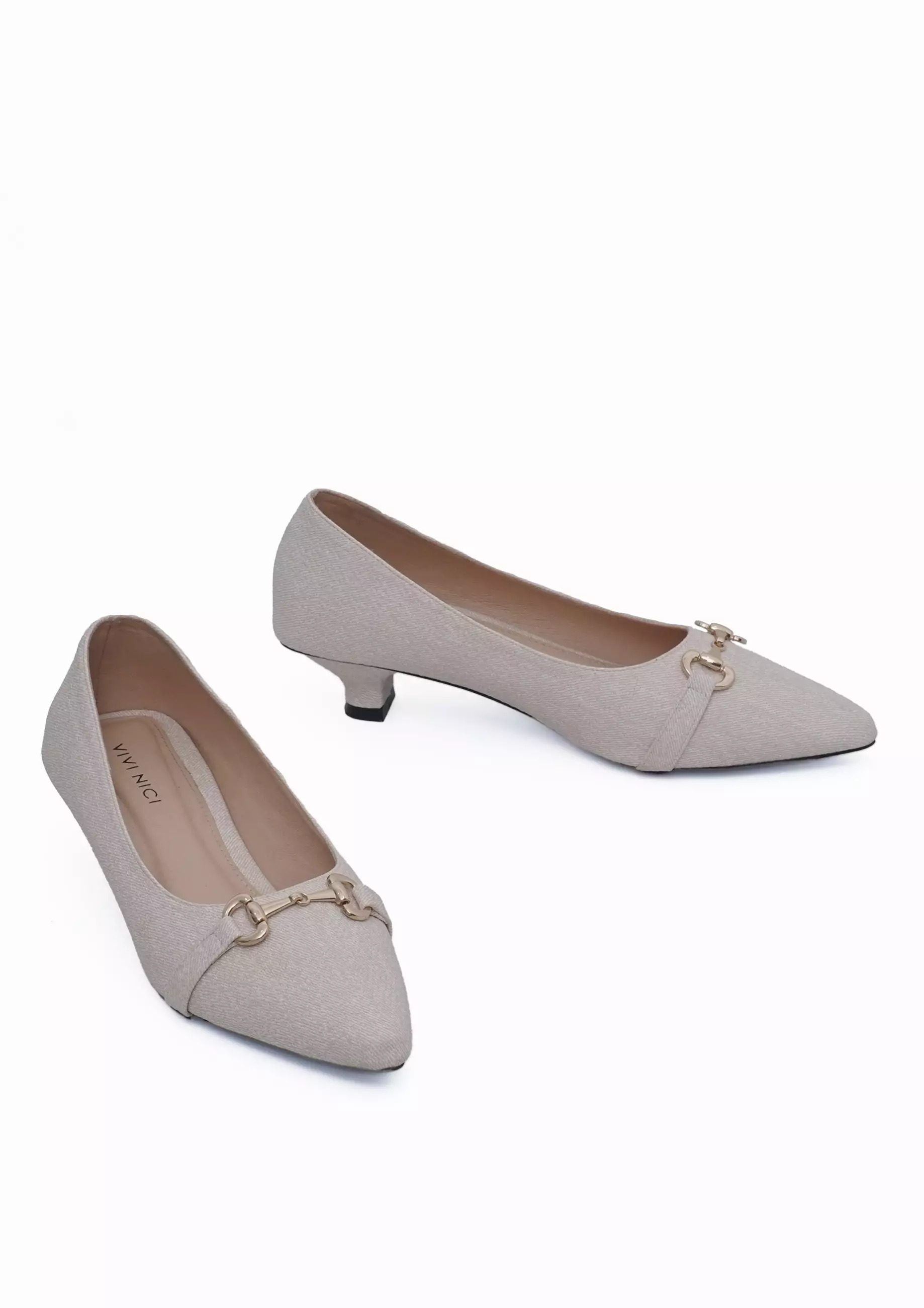 VIVI NICI - Marion Sepatu Wanita Hak 3 cm Cannoli Cream