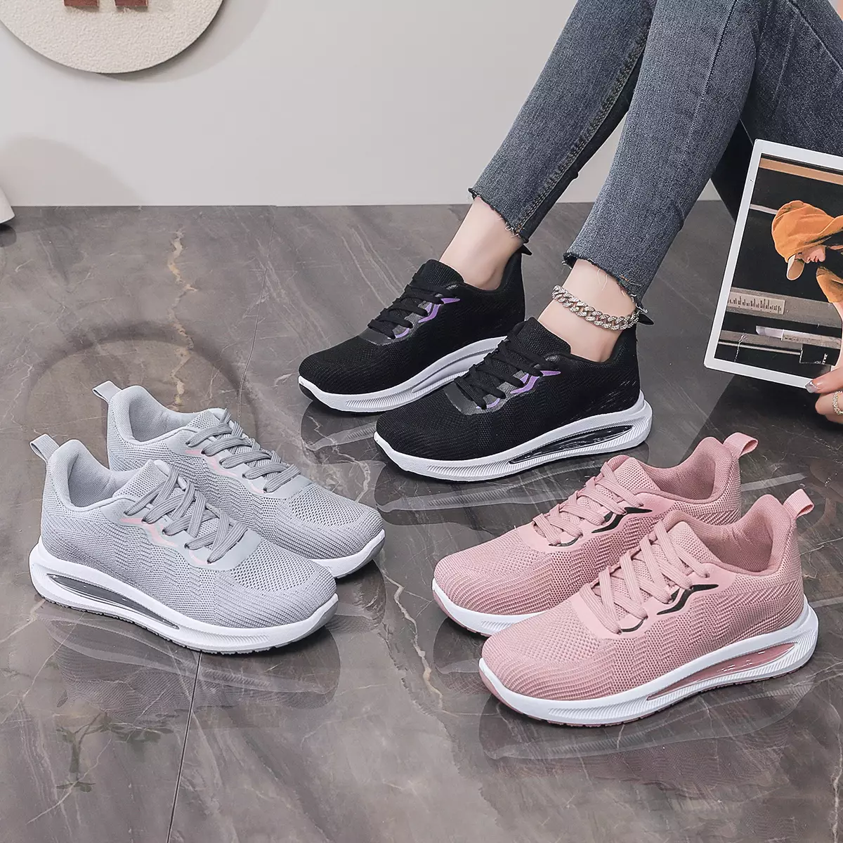 Sneakers Harian Nyaman & Modis – Gaya Simpel ala Korea Look
