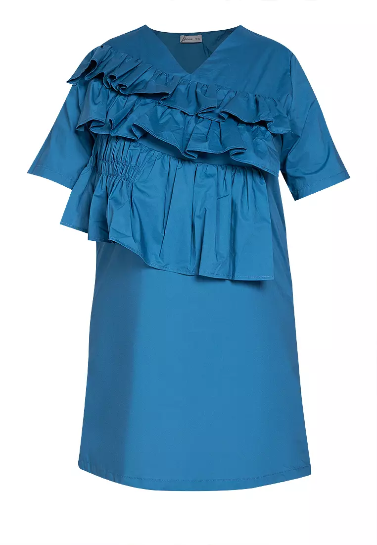 Buy Maxine Plus Size Premium Ruffled Dress 2025 Online ZALORA