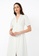 FORCAST white FORCAST Marseille Button-Front Midi Dress 4ECB7AAFBCE0E8GS_4
