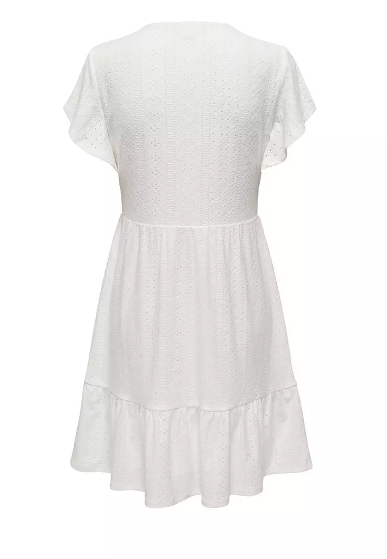 Buy ONLY Sandra Short Sleeves V-Neck Dress 2025 Online | ZALORA