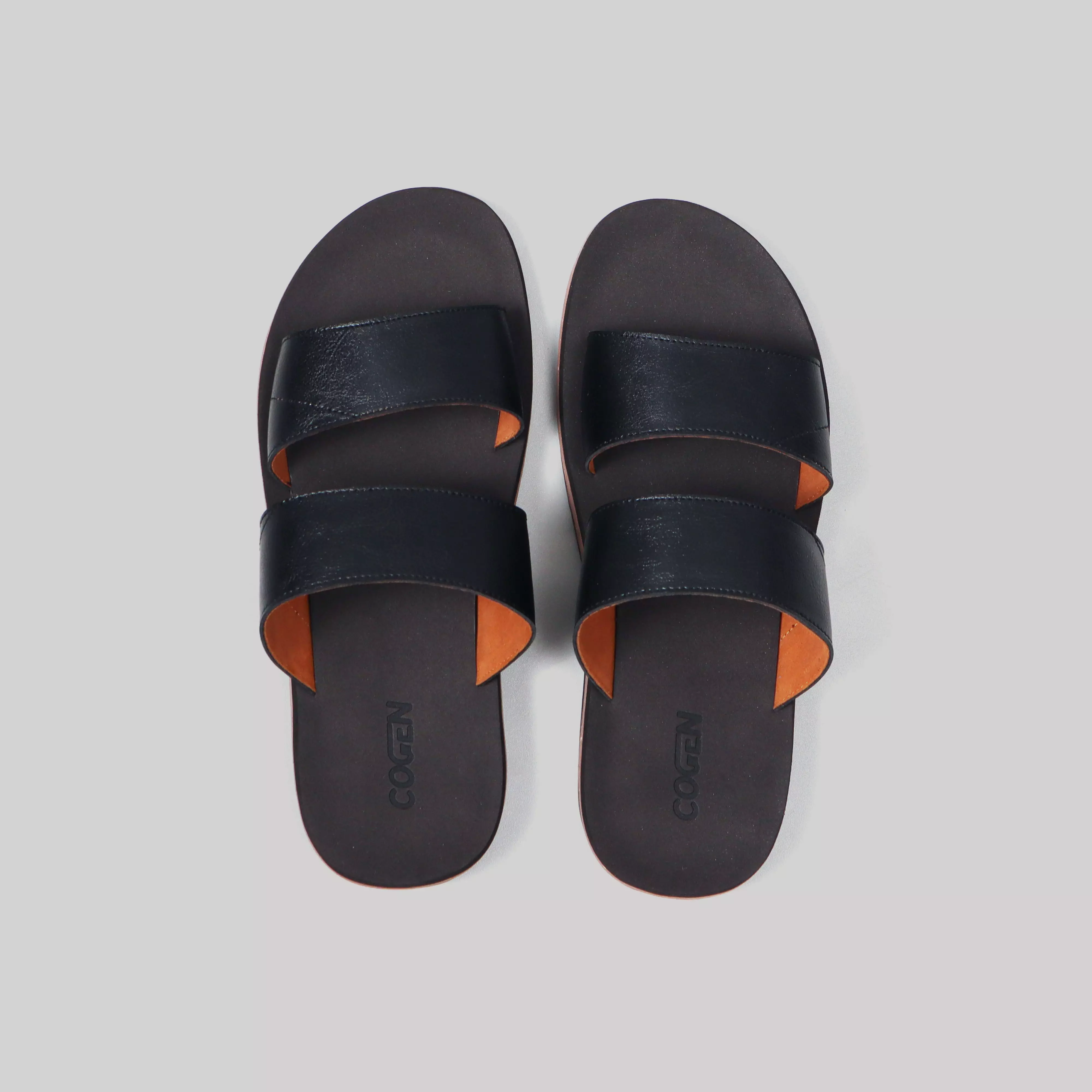 Sendal Pria Kulit Cogen Dua Ban 2 Original Leather Sandal Kokop Marino