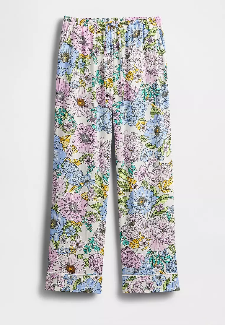 Linen-Blend PJ Pants