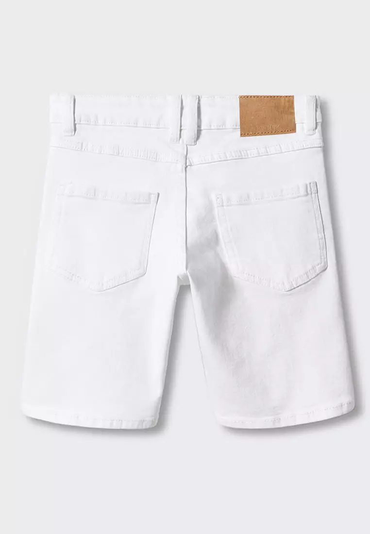 Kids white deals denim shorts