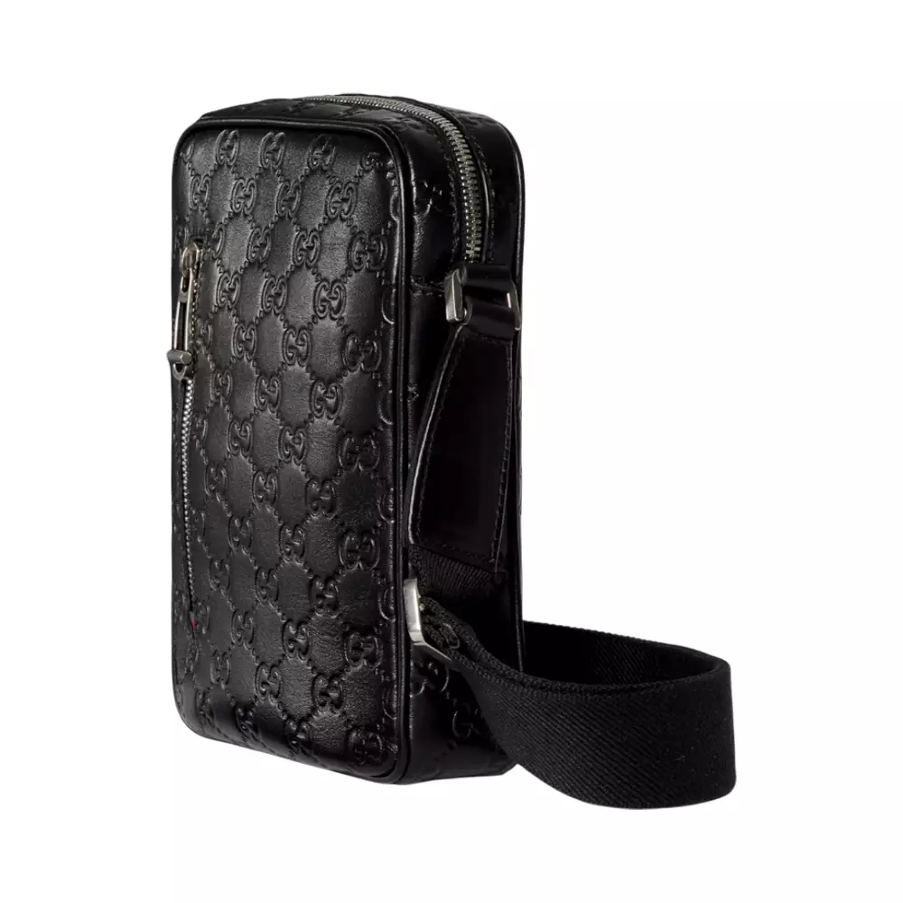 GG Emblem Small Crossbody Bag Black