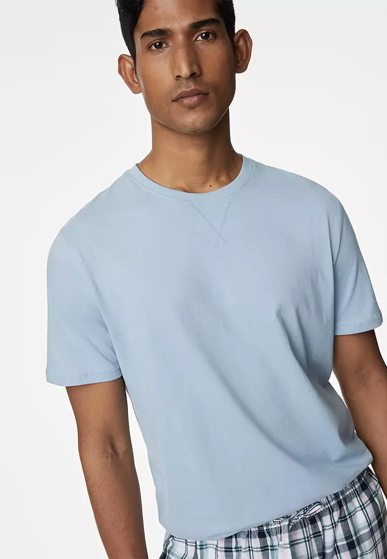 Pure Cotton Checked Pyjama Set