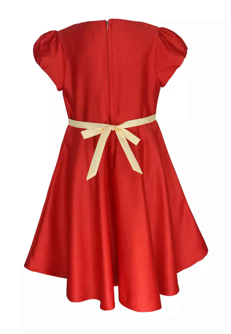 Two Mix Baju Anak Perempuan Bahan Satin - Dres Anak Perempuan Fashion Usia 1-12 Tahun 4242