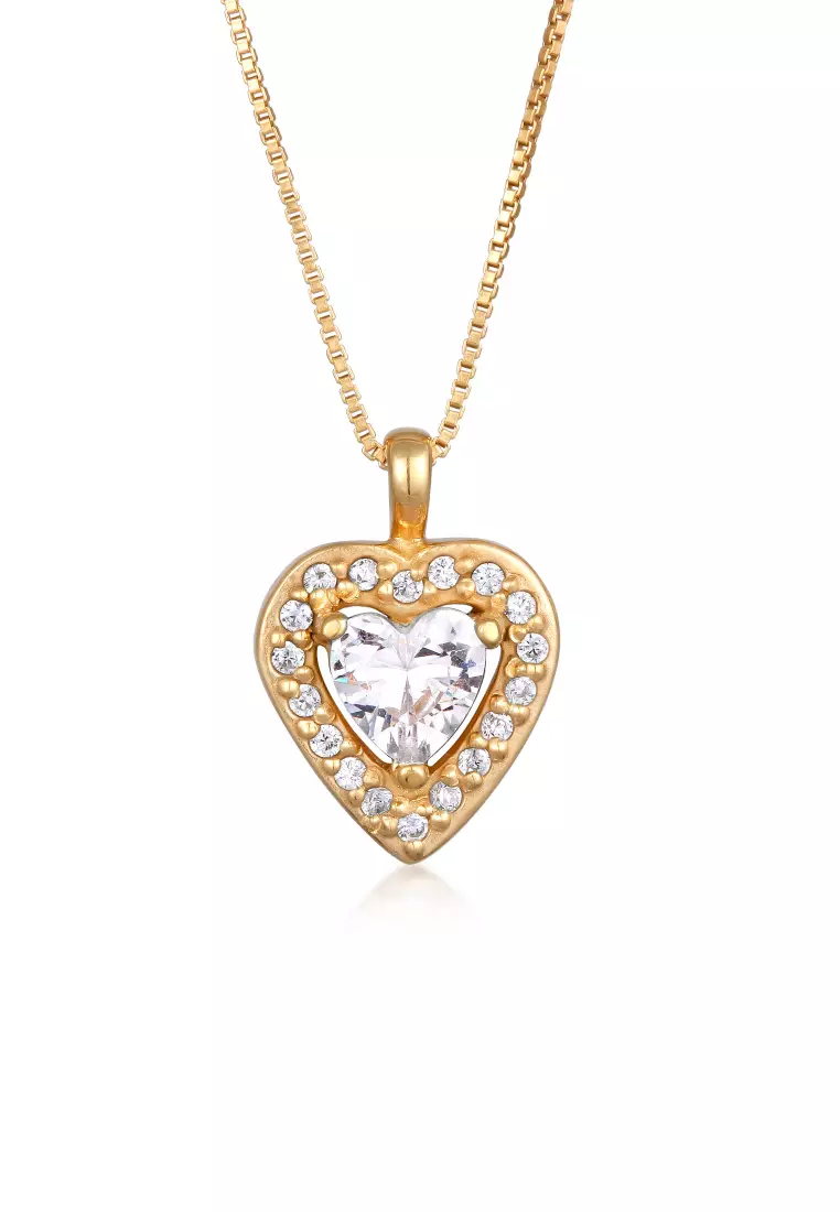 Elli Stone Pendant Elegant with Moonstone in 925 Sterling Silver gold | Australia