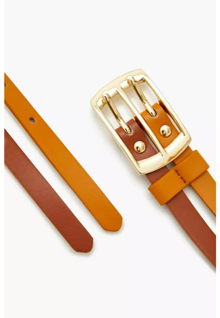 Gold belt forever 21 top