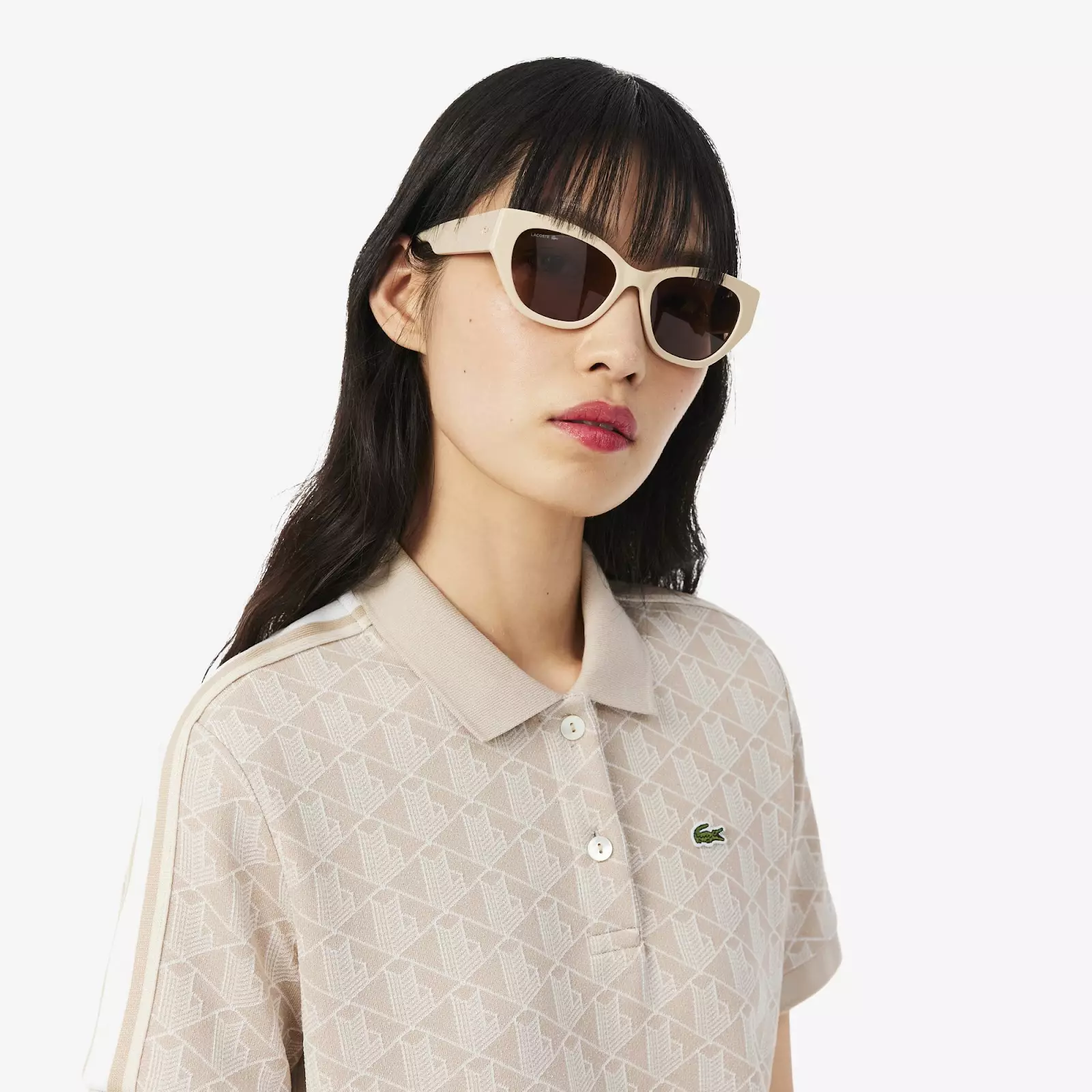 Slim Fit Monogram Polo Dress
