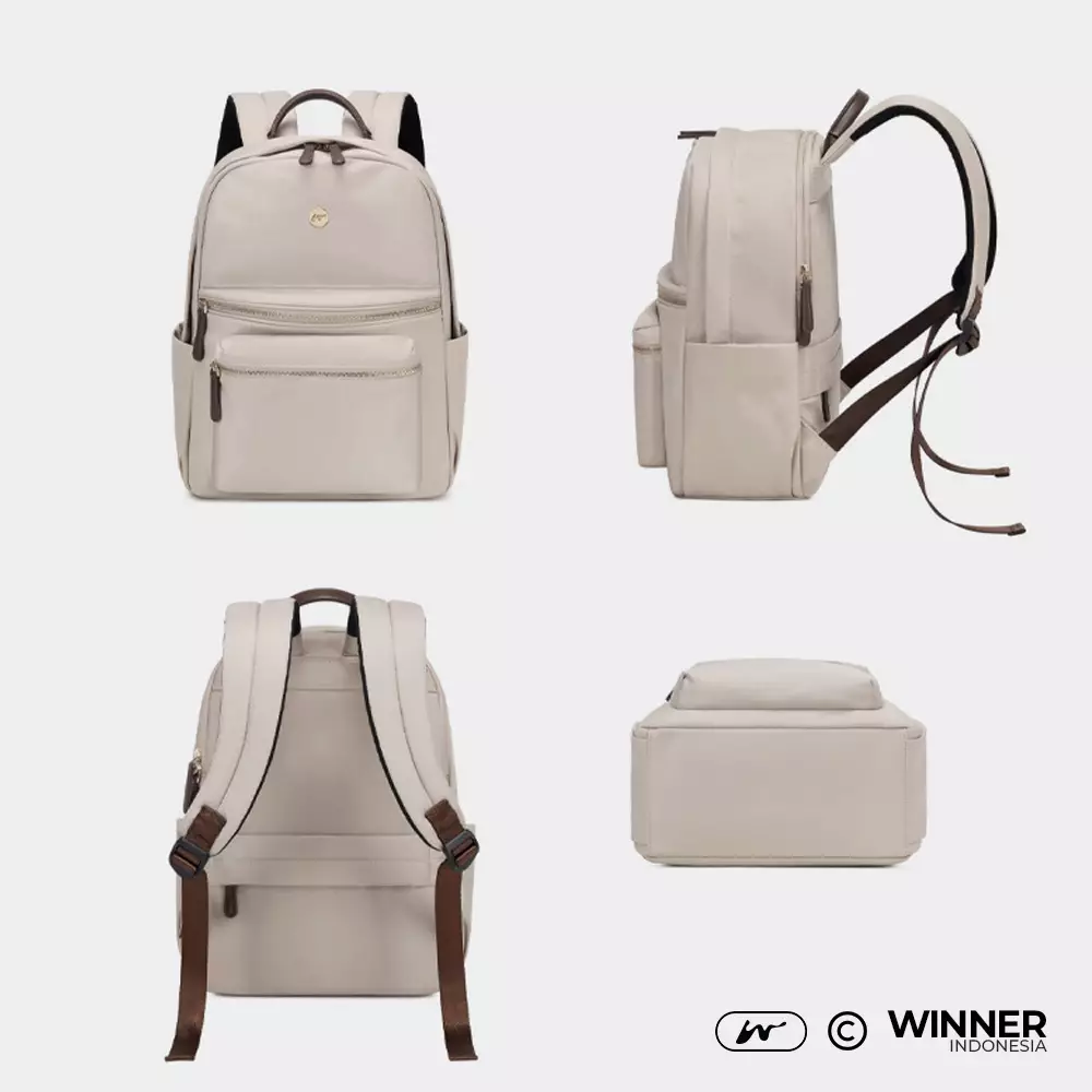 Tas Ransel Laptop 15,6 inch Oxford Anti-Air Backpack Korean Style (T14-028-6528) Warna Hitam 15,6 inch