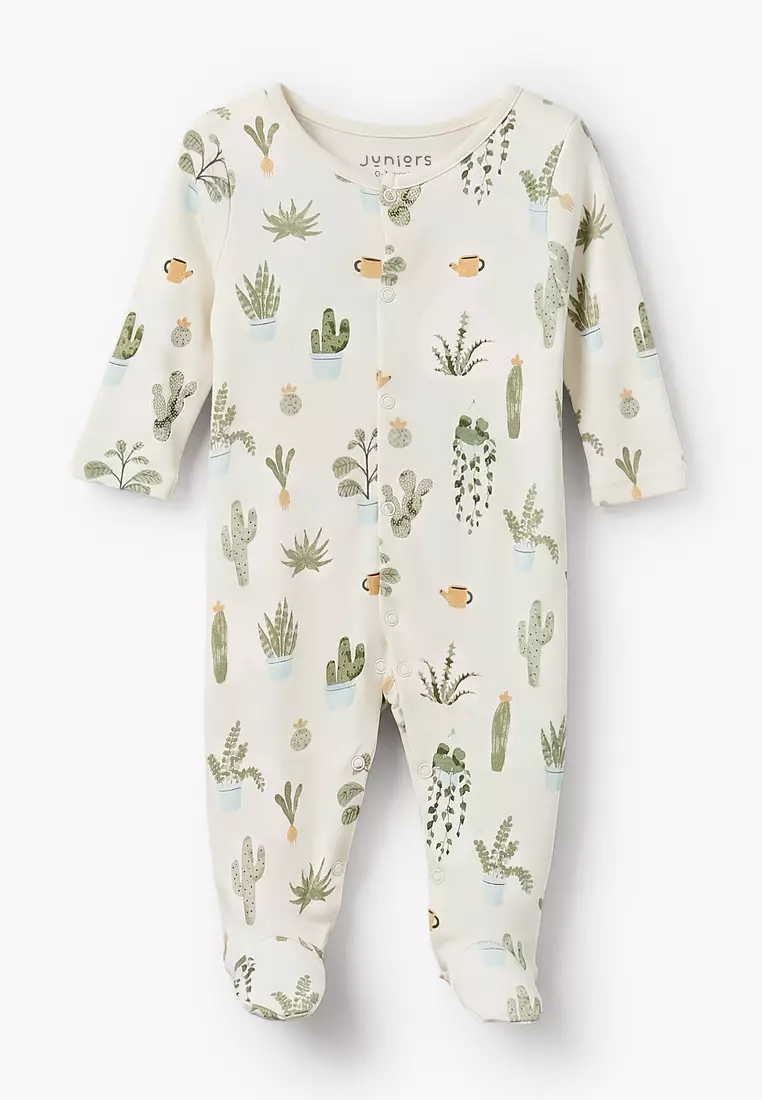Babyshop Pack Of 3 Juniors Bamboo Round Neck Long Sleeves Sleepsuit With Assorted Print
