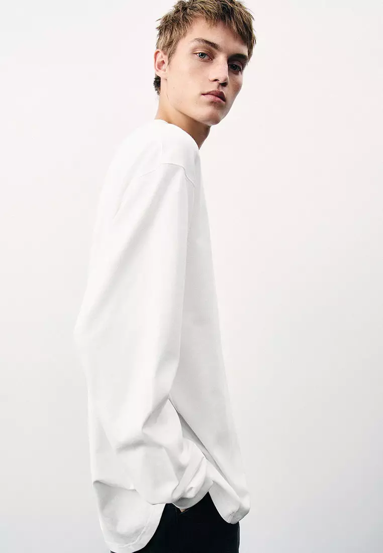 Printed Crew Neck Oversized T-Shirt