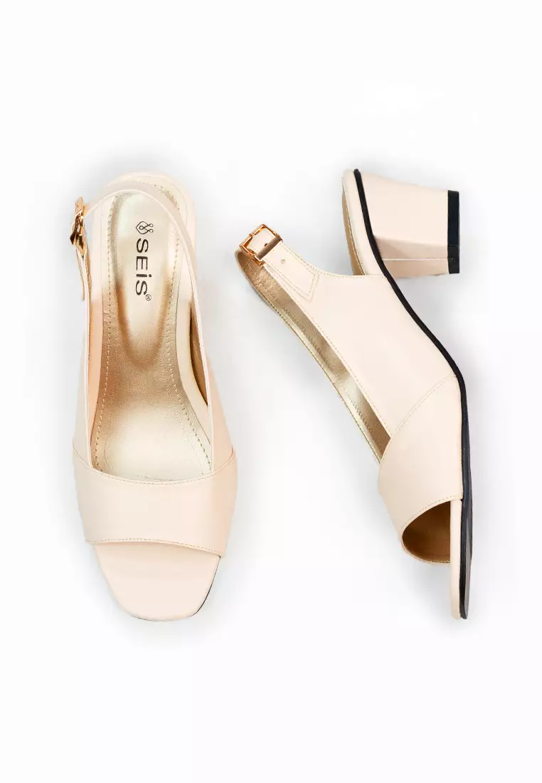 SEIS Yoshi Sandal Heels Tali Wanita Hak 5cm