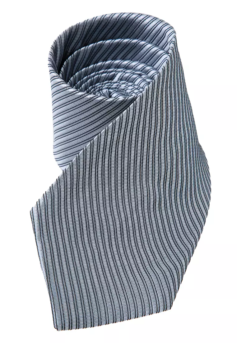 Ocean Dasi Pria Garis Man Neckwear Aksesoris Fashion Material Polyester ORIGINAL - Gray