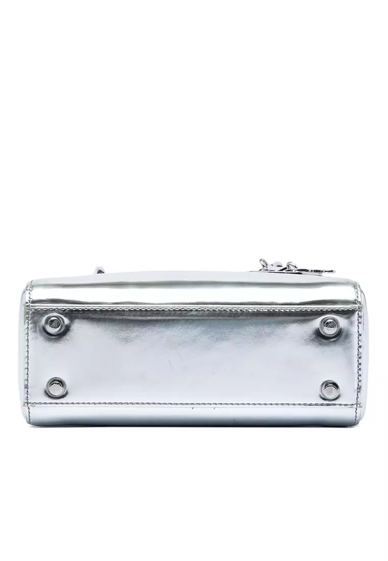 Pre-Loved Dior Mini Metallic Patent Lady Dior