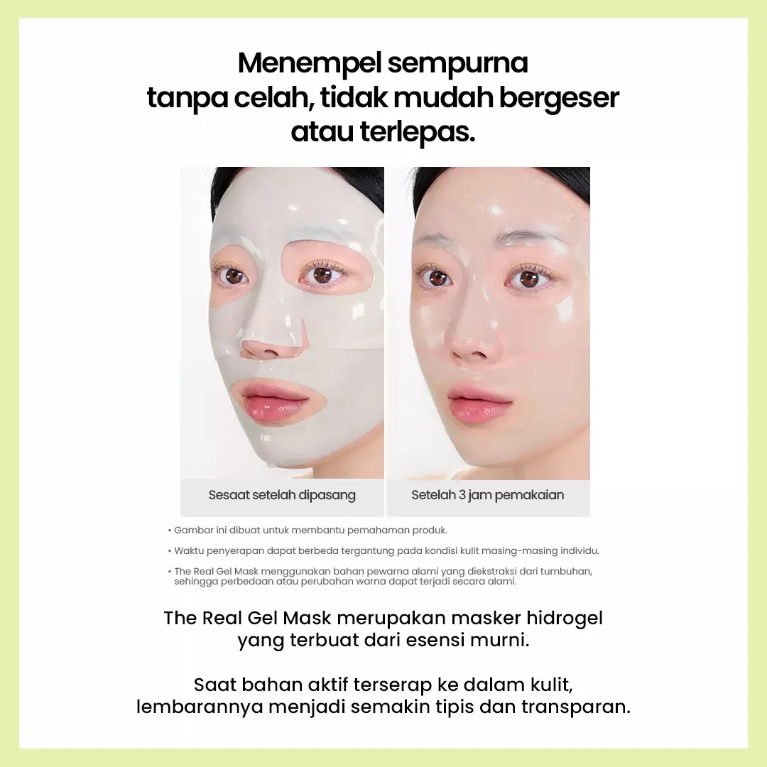 Holika Holika The Real Cica Gel Mask | Color-Changing Soothing Hydrogel Mask Sheet