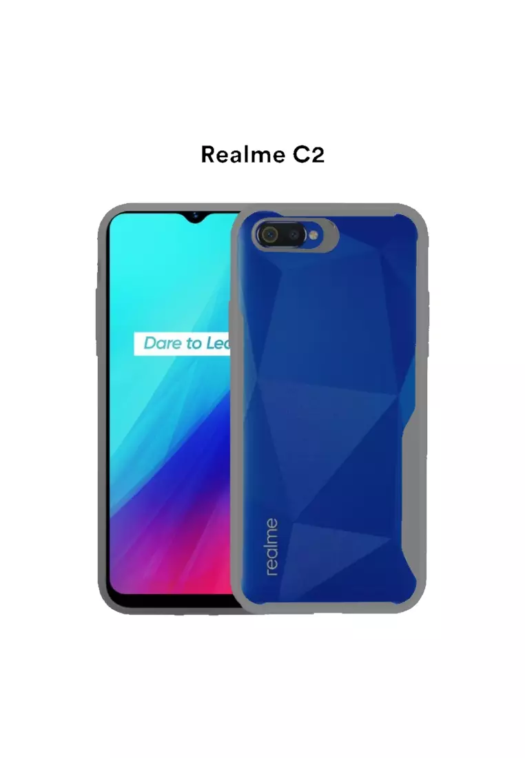 Buy MobileHub Realme C2 Silicone Case Tech Gear (Smoke Grey) 2025