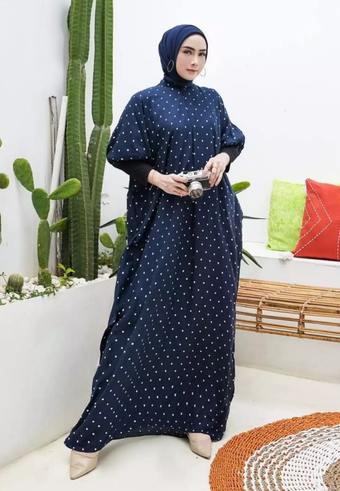 Volka Navy Gamis | Kaftan Modern Premium MYA