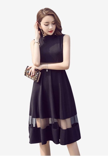 XAFITI black One piece Dress for women 81821AA27BA760GS_1