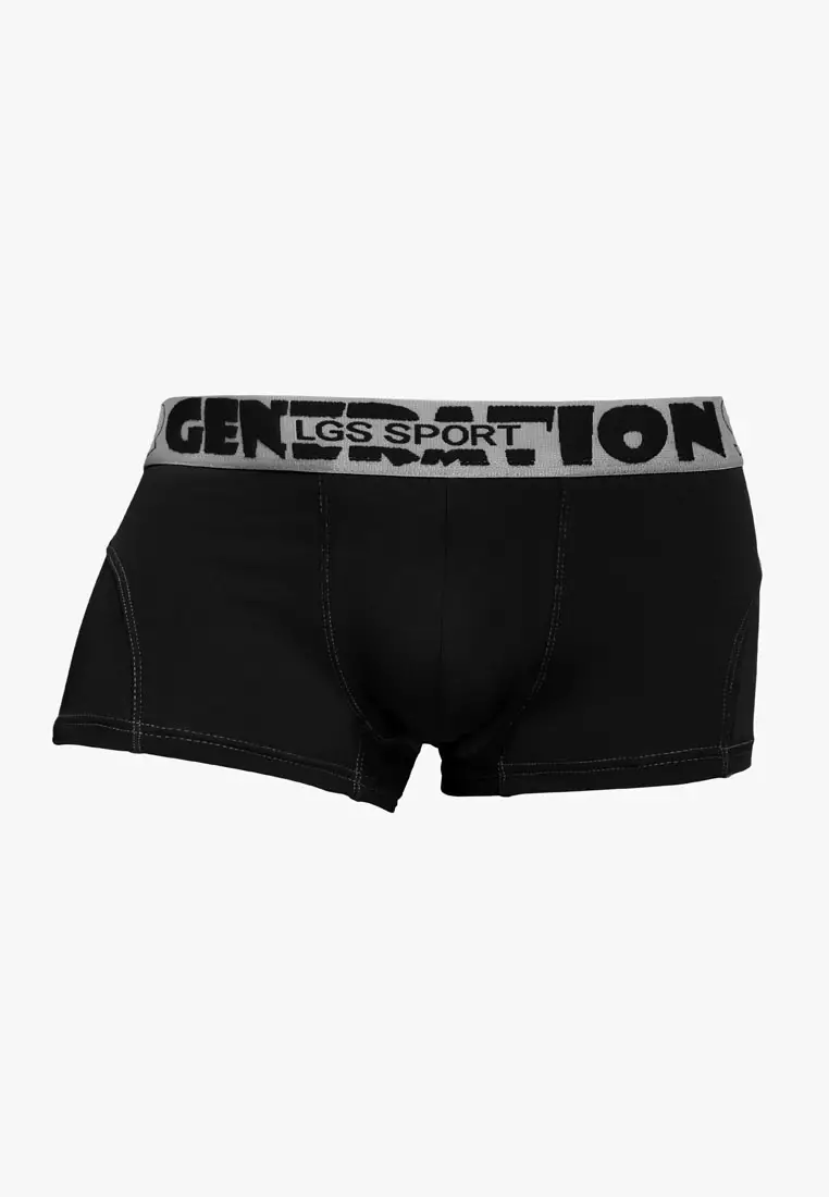 LGS - Boxer - Paket 3 - Red Orange Black - LEBX.002.658.3.7C Karet Katun