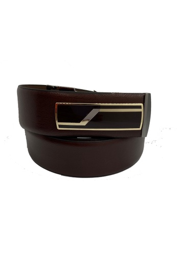 Oxhide brown Leather Belt Men - Luxury Designer Belt Exclusively Designed Buckles - Premium Quality Leather - Business Evening Designer Wear -LUX04 Brown Belt - Oxhide 47BFFACC760786GS_1
