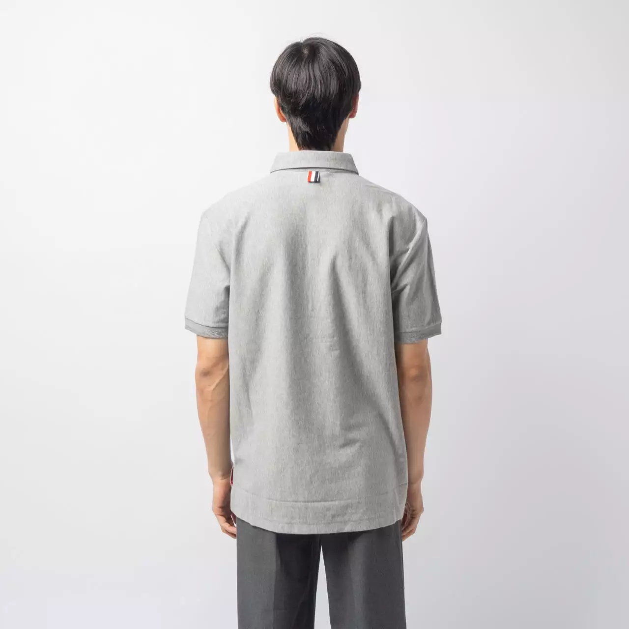 [4.4PRIL KEJUTAN HARGA] RWB Stripe at Front Left Polo Shirt Medium Grey