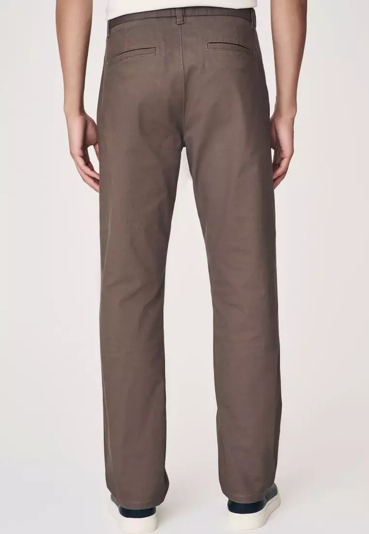 Stretch Chinos Trousers Straight Fit