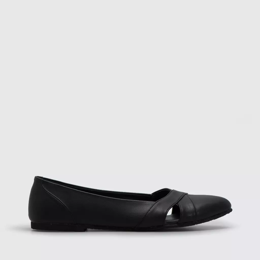 Adorableprojects - Ascot Flat Shoes Black - Sepatu Wanita