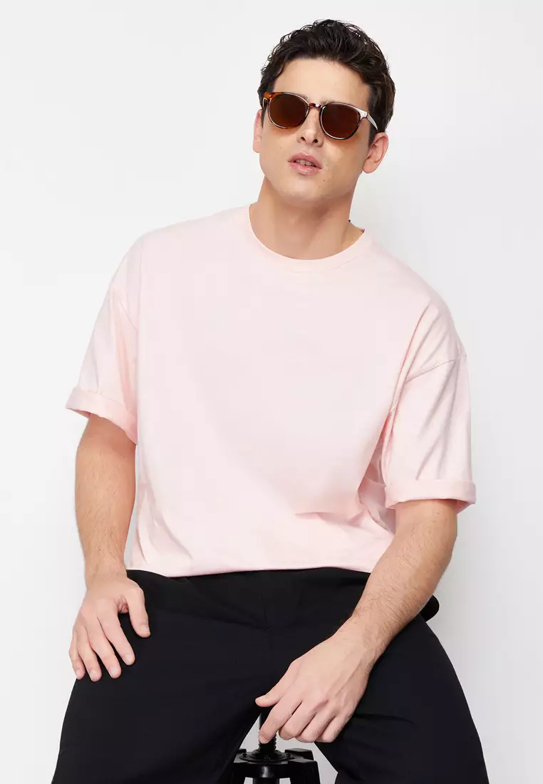 Powder Oversize/Wide Cut Basic 100% Cotton T-shirt TMNSS22TS0318