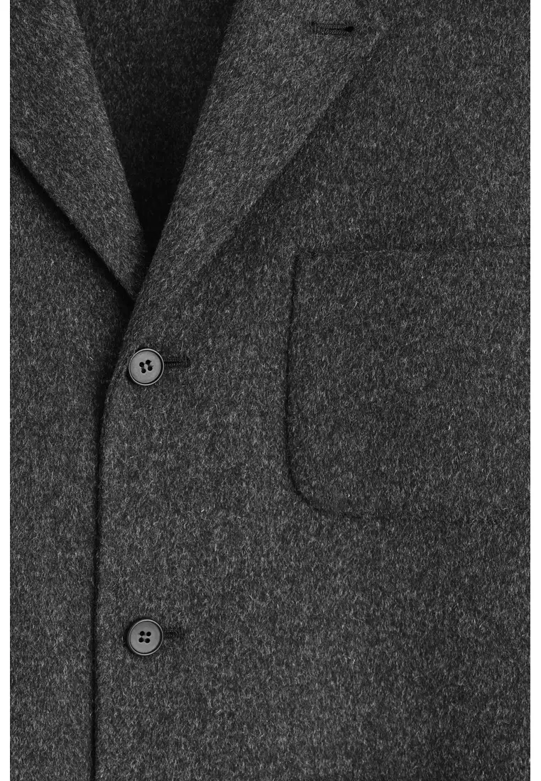UNSTRUCTURED SPLIT WOOL BLAZER