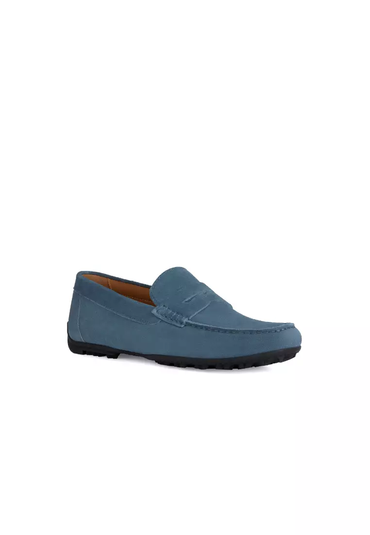 Geox blue suede shoes store