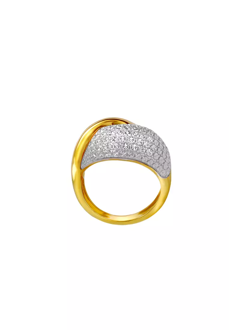 TOMEI High Polishing Ring, Yellow Gold 916