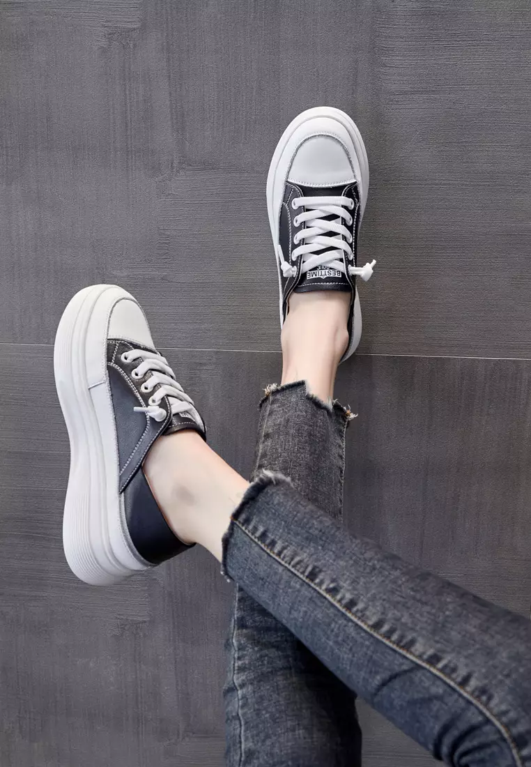 Platform Split Leather Sneakers RX2516