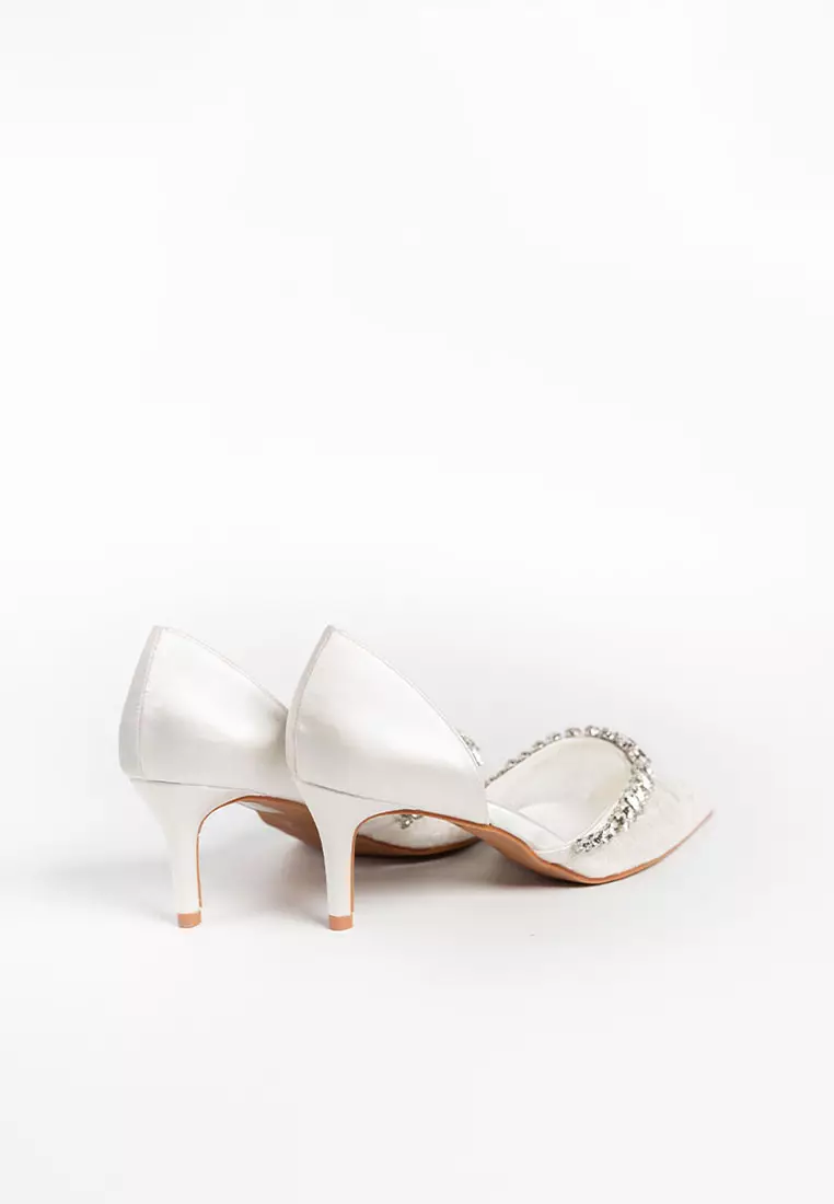 Irish Lace Glitter Heels