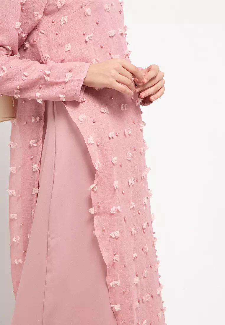 Jane Maxi Dress In Dark Pink