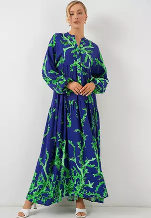 chinese dress ladies LY20 Batwing Abaya Kaftan Maxi Dress Modest Abaya Long Women Dress Mu