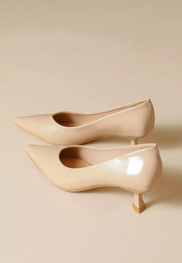 4.5CM Pointed Kitten Heel Pumps WW739-1