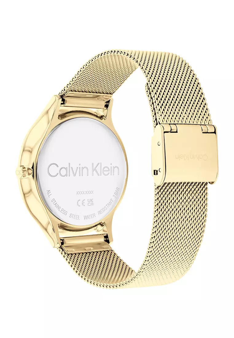CK25200003 Women's Gold Stainless Steel Bracelet And White Dial Quartz Watch