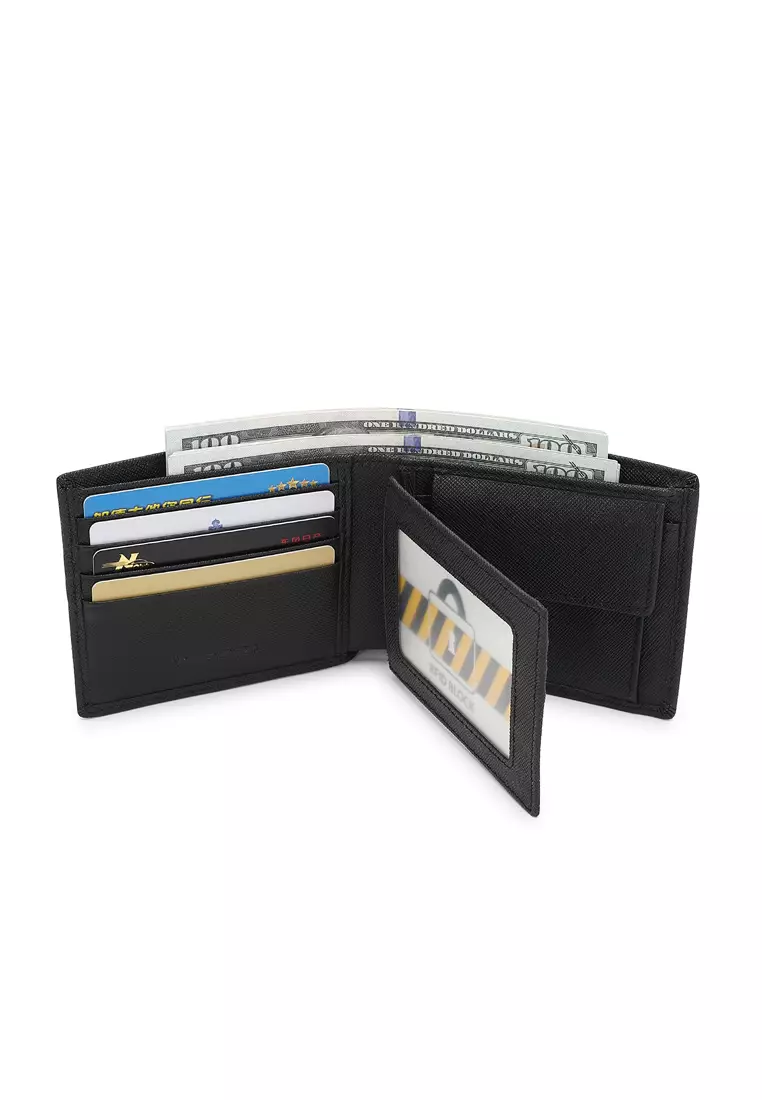 Gift Set - Genuine Leather RFID Wallet + 40mm Automatic Belt - Black
