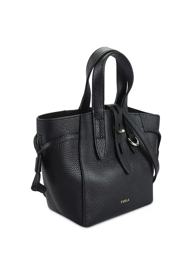 Furla black hot sale tote bag