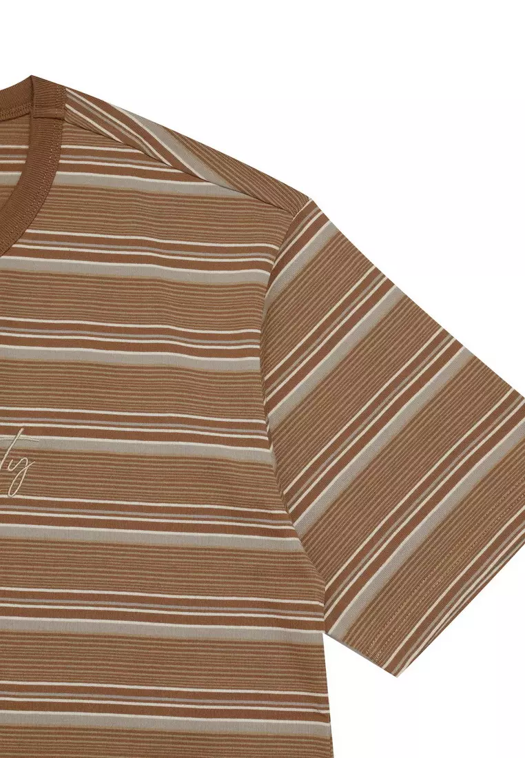 POLICE T-Shirt Salur Bordir Cotton Premium Pria 226330091