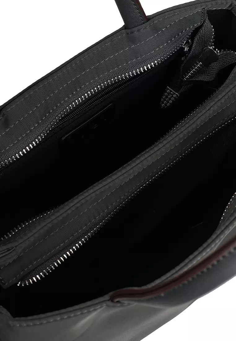 Premium Oxford Nylon Convertible Top Handle Bag With Pouch