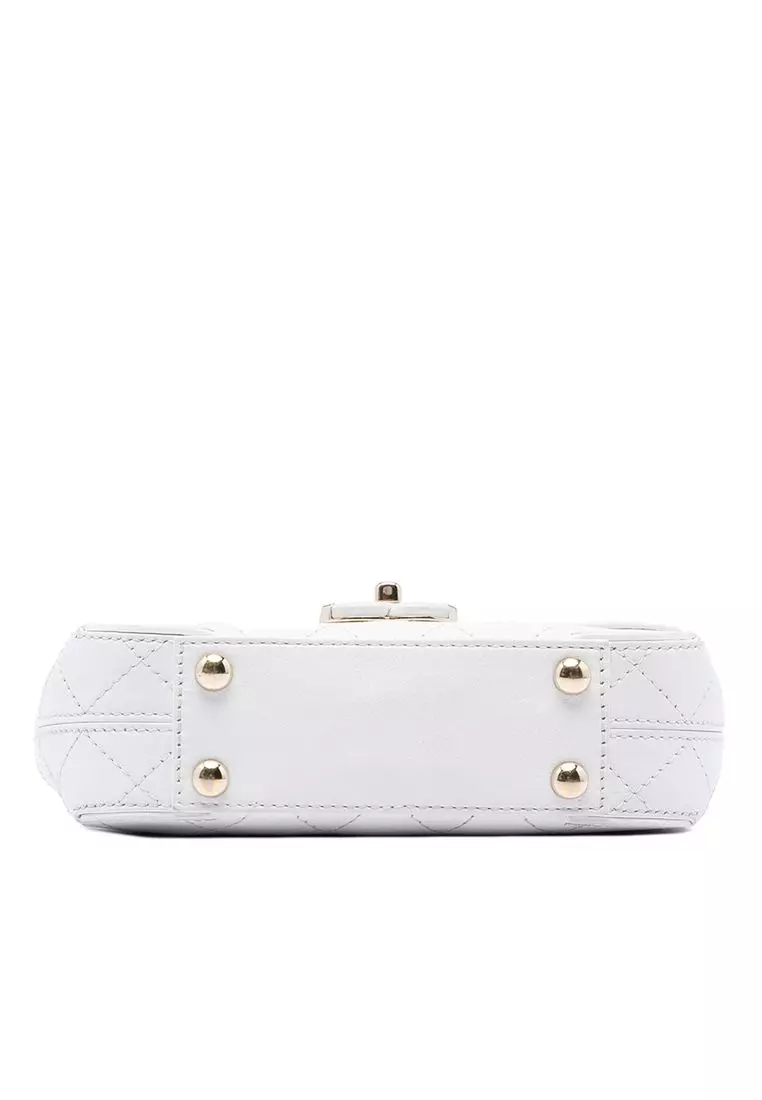 Pre-Loved Chanel Small Stitched Calfskin Covered Cc Flap