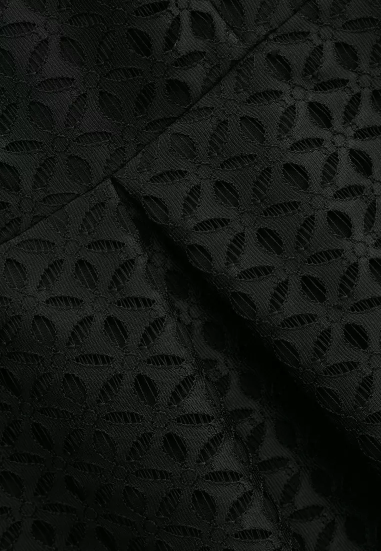 Retro Black Cocktail Dress With Side Pockets