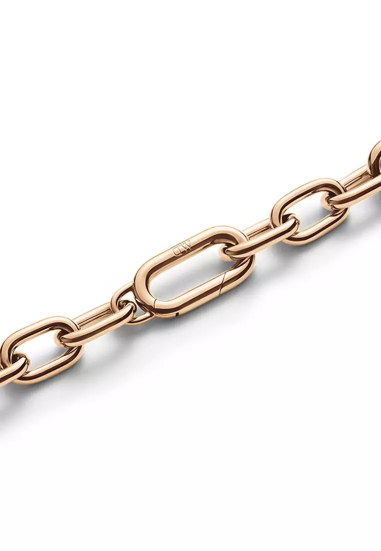 Crystal Link Bracelet Rose Gold Fashion Bracelet for women and men - Stainless Steel & Crystal - DW Official Jewelry - Authentic